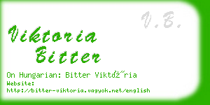 viktoria bitter business card